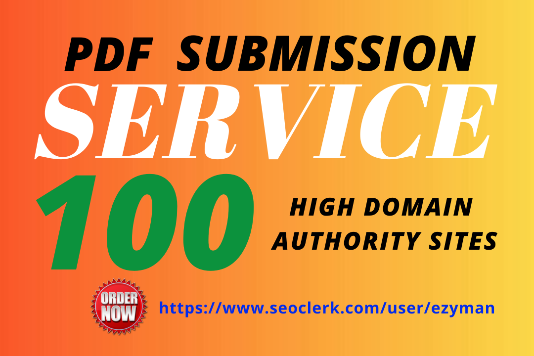 I will do PDF submission to 100 document sharing site...