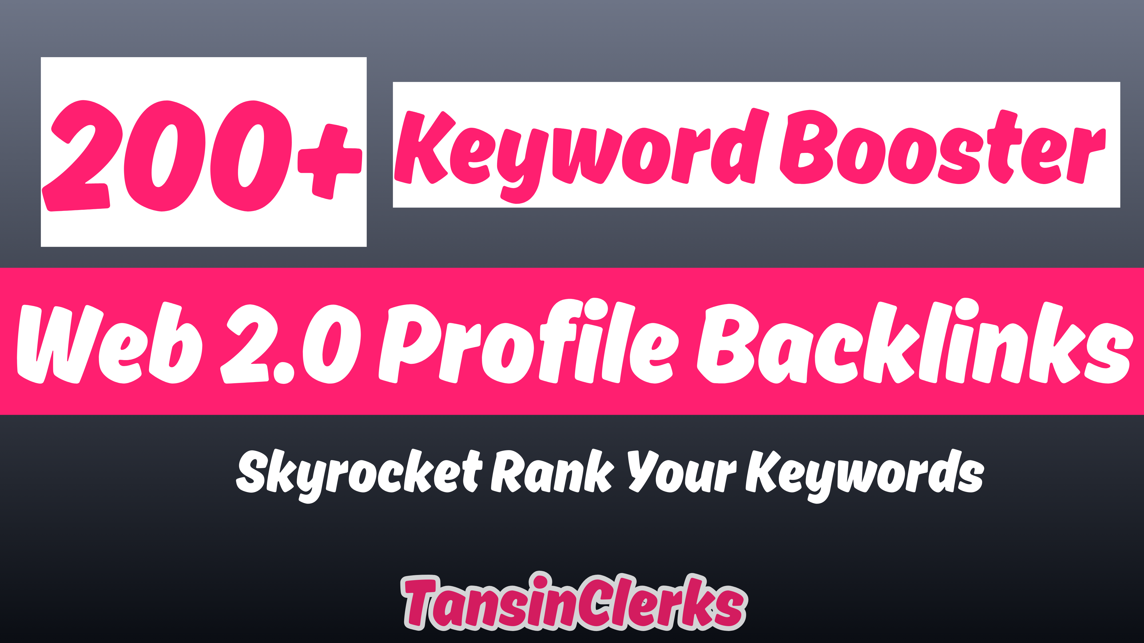 Google Updated 200+ Web 2.0 Booster Profile Backlinks...