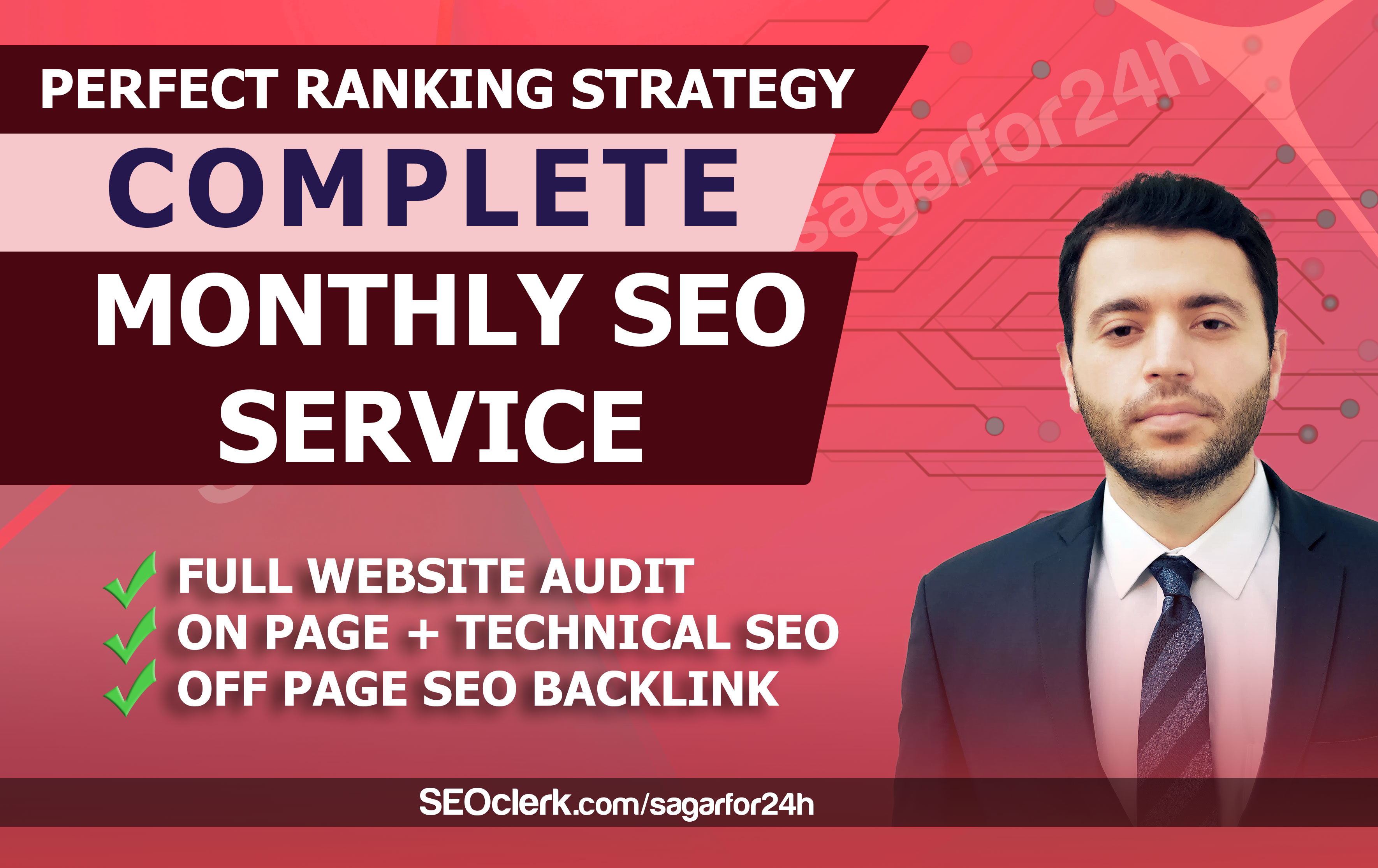 I will Provide Monthly SEO Service For Your Ranking