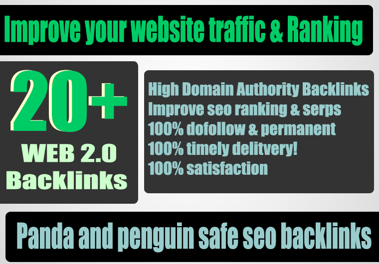 Build 20+ Backlink with high DA 38+ PA 40+, DOFOLLOW...