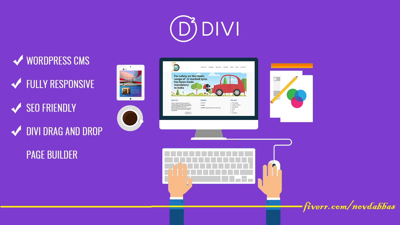 I will create and design a fully responsive website w...