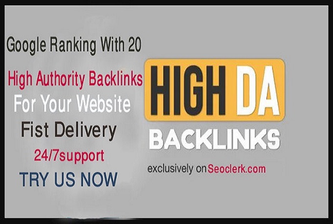 Fire your google ranking with 40 high authority backl...
