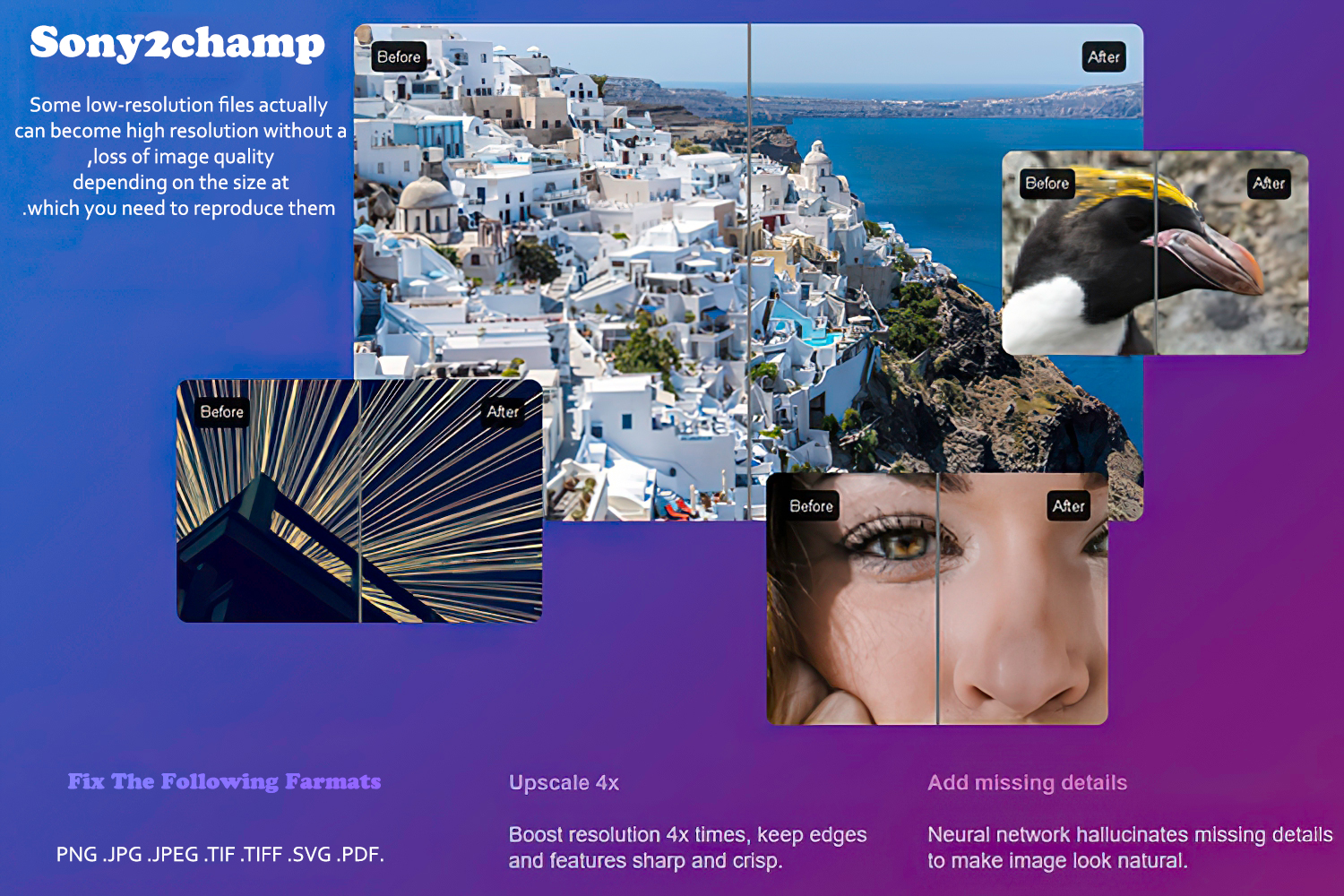 Convert Low Resolution Images into High Resolution