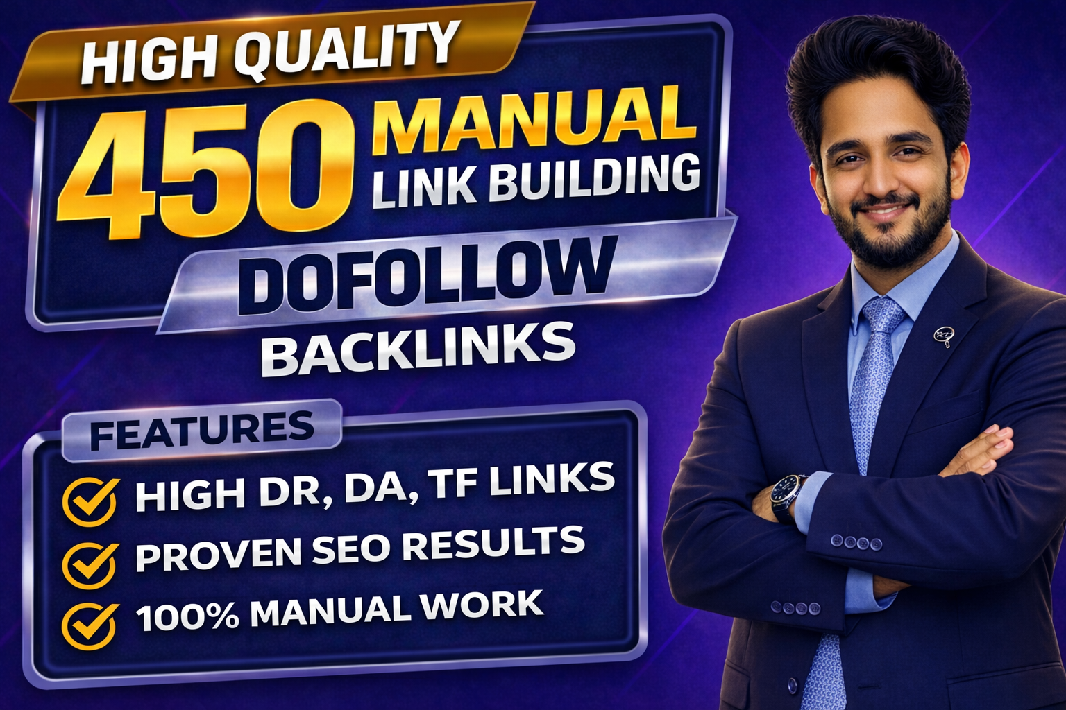 I Will Build 450 White Hat High DA 90+ Off Page SEO D...
