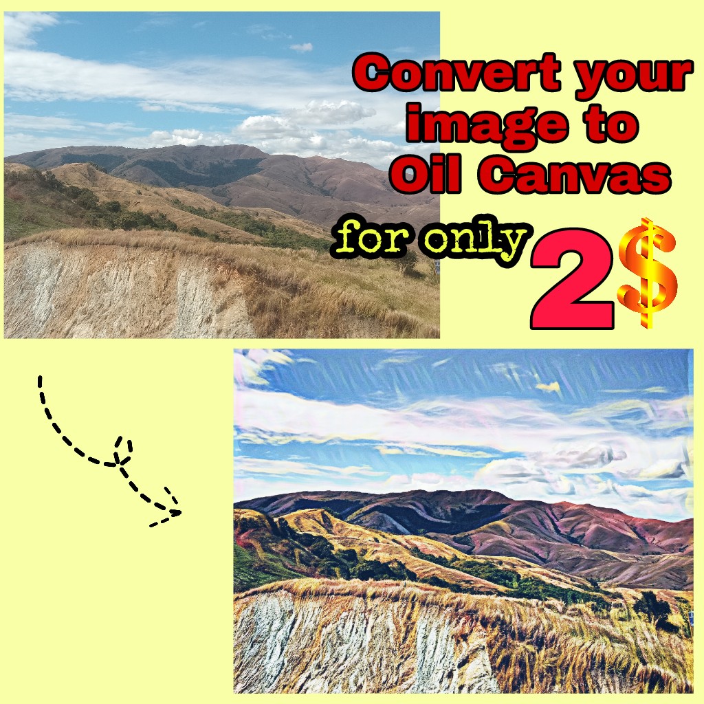 Convert Your Image Into Oil Canvas Design