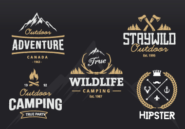 I will create unique vitage retro and badge logo with...
