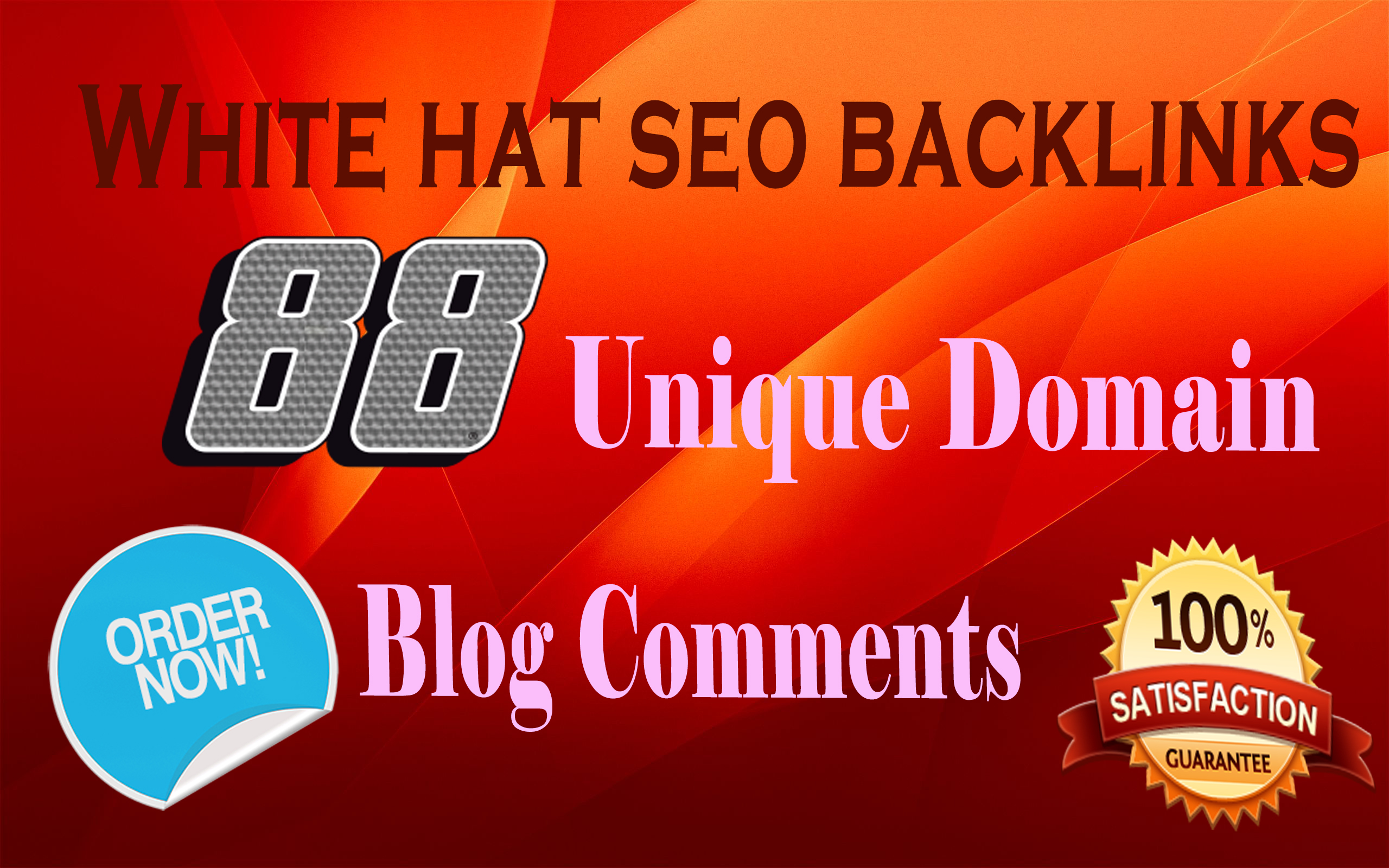 I will do 88 white-hat SEO Backlinks on Unique Domain...