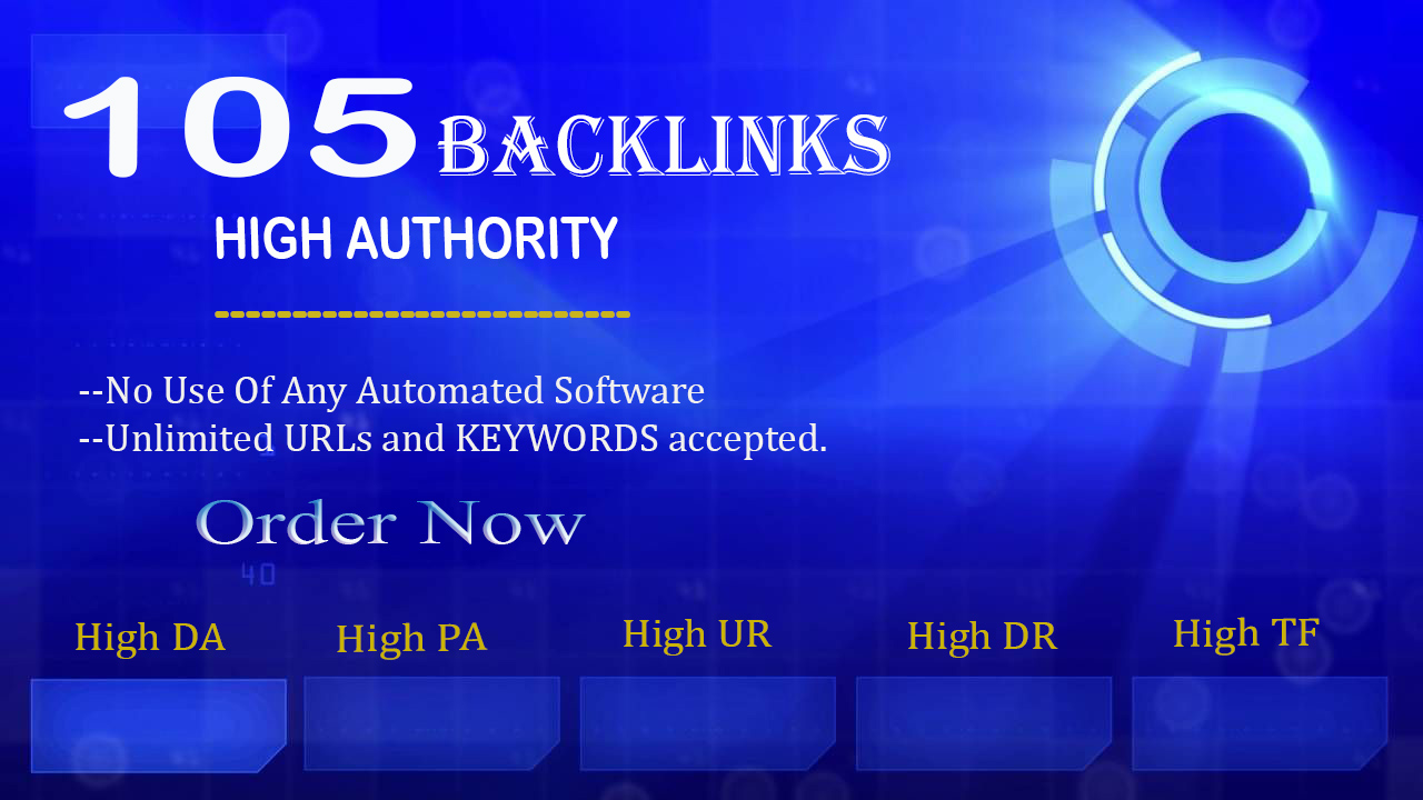 I will build 105 White Hat SEO Backlinks Link Buildin...