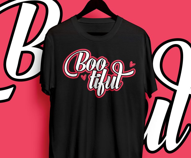I will create a custom and typography tshirts designs...