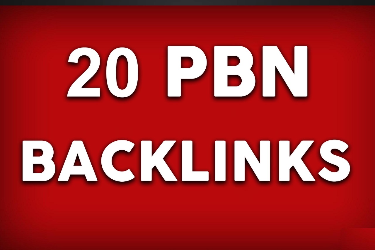 Create 20 homepage PBN Backlinks DA 30 to 40 plus Man...