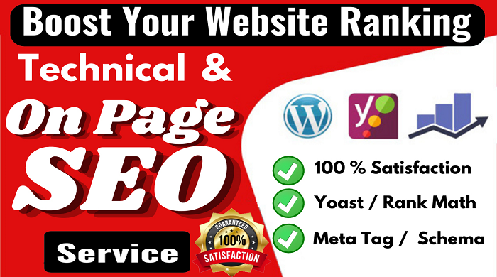 On Page seo and technical optimize your website with ...