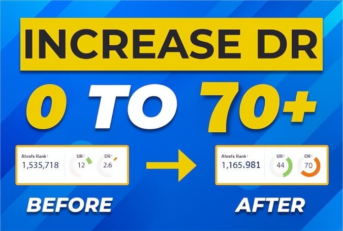 I Will Increase Ahrefs Domain Rating to DR 30+ Guaran...