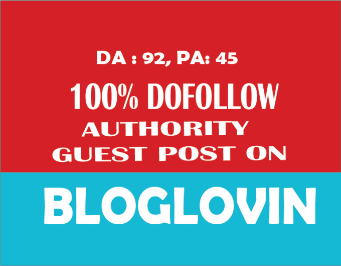 Write and publish seo article on bloglovin 2 dofollow...