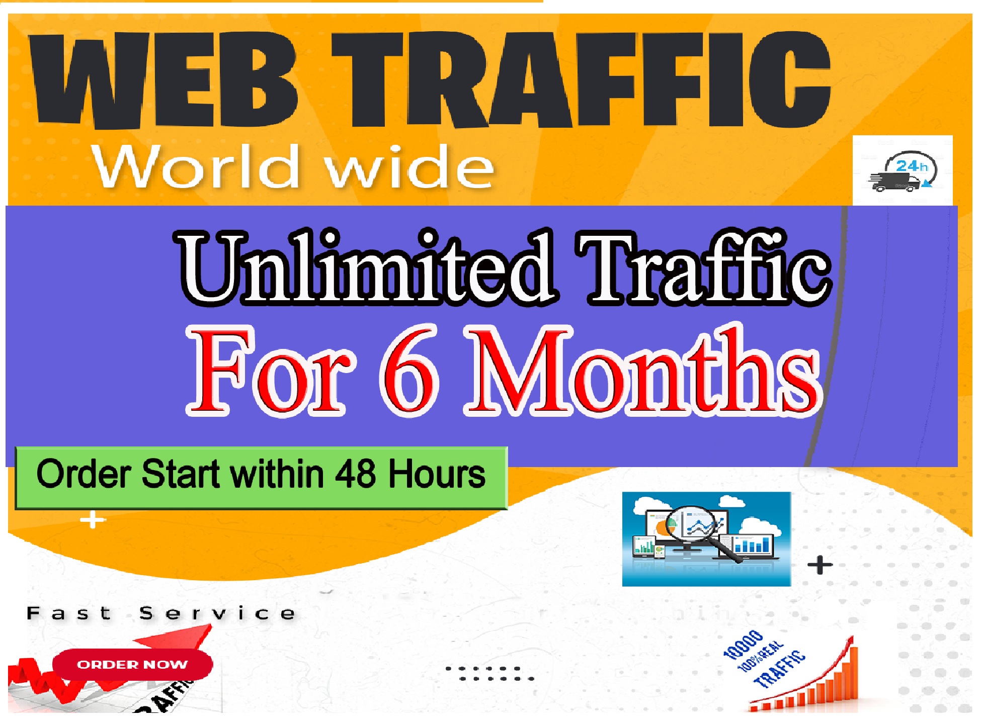 Genuine real Website Traffic for 6 months Only Real V...