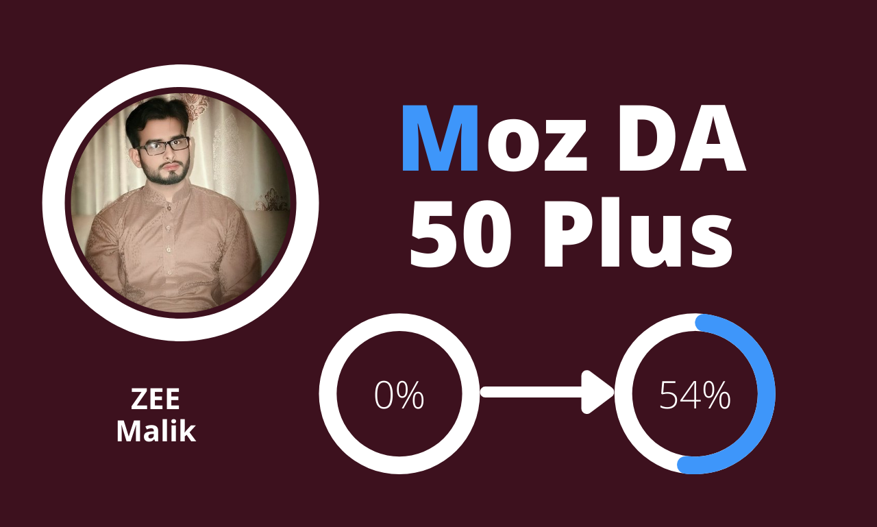 I will increase Moz Da 50 Plus Domain Authority