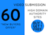 I will manually upload or share your video to top 60 ...