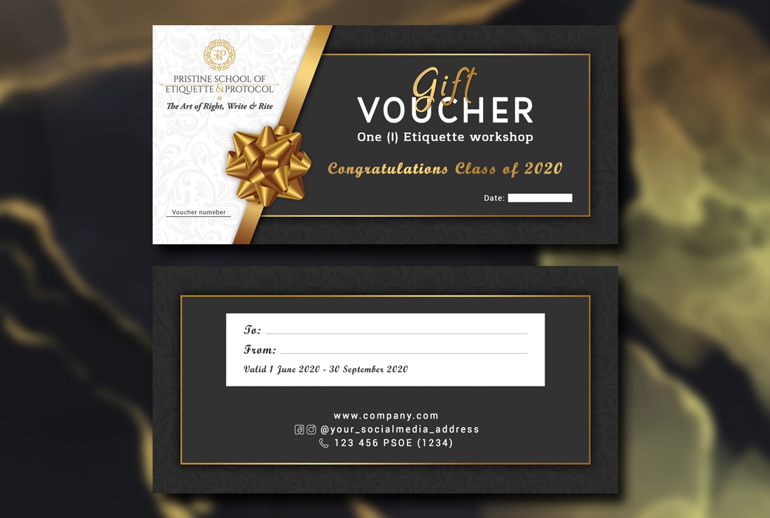 I will design gift voucher, coupon and ticket