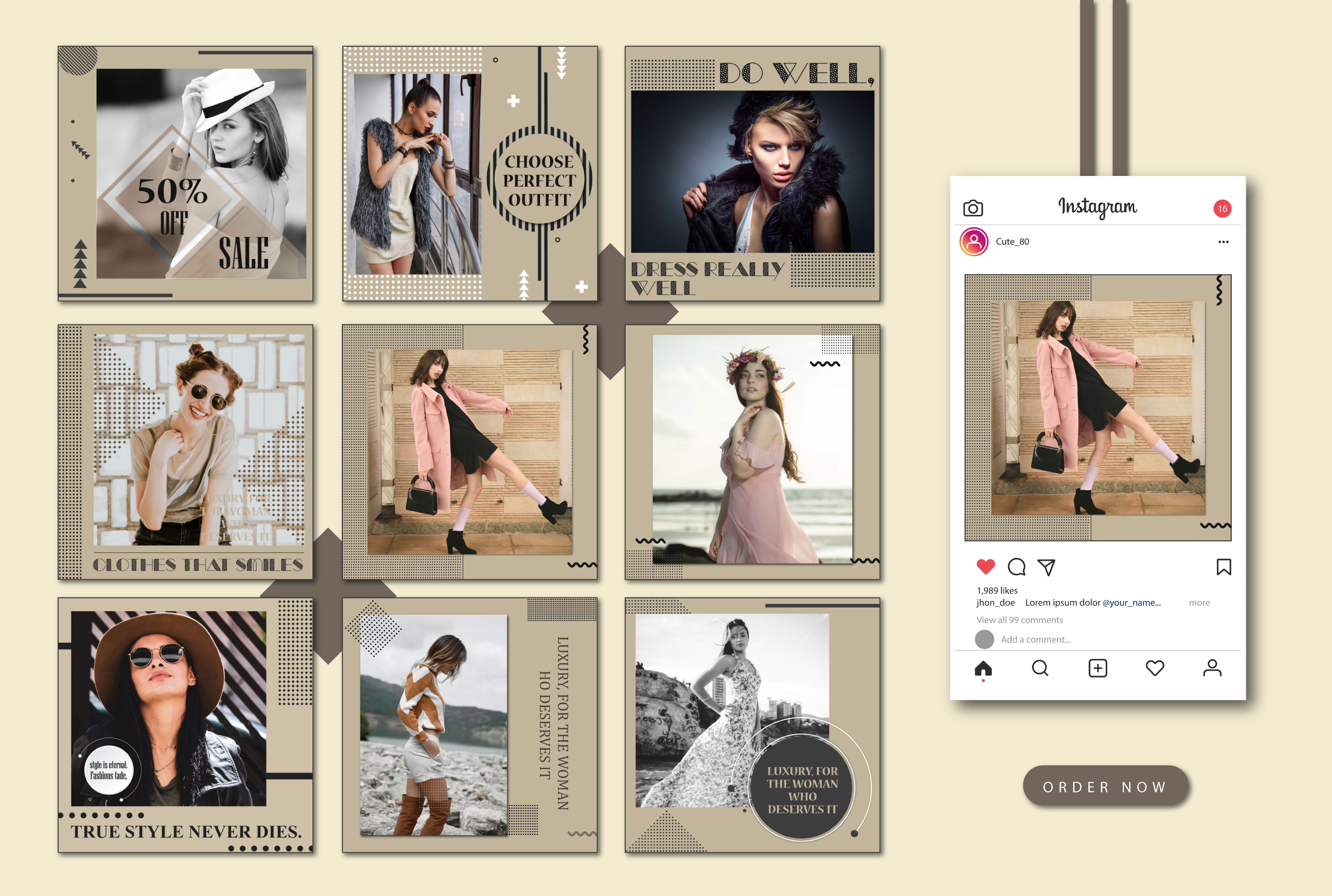 I will design instagram post images