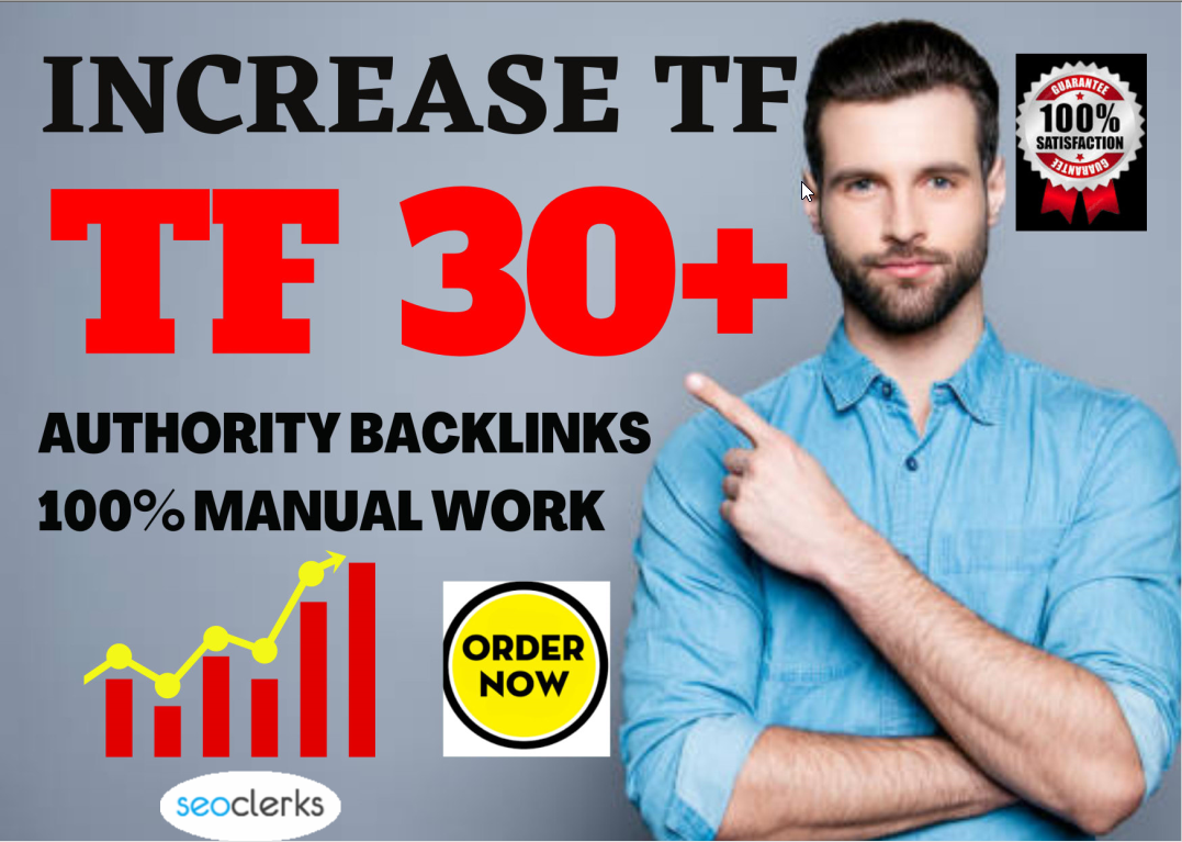I will increase your website trust flow tf 30 plus