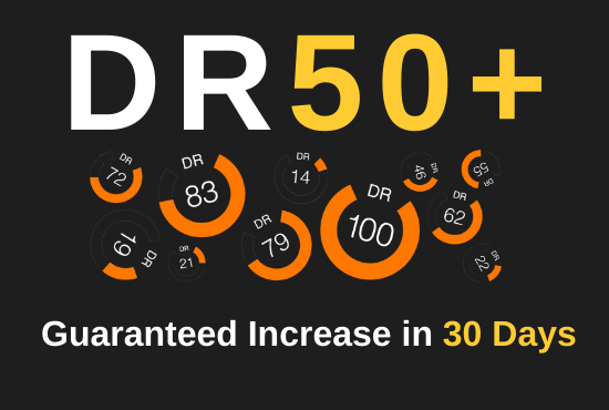 I will increase ahrefs domain rating 50+ increase ahr...