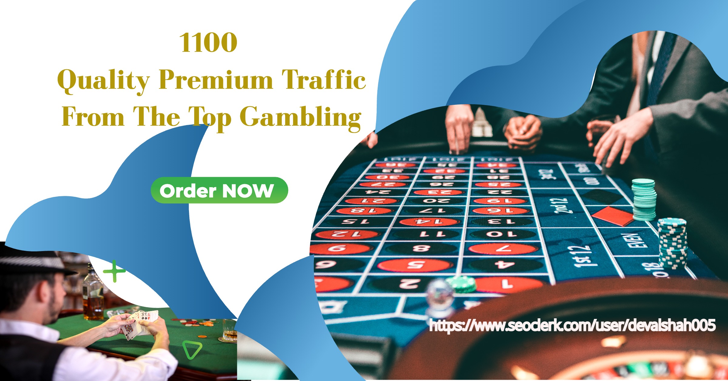 1100 Premium Quality Traffic from the top gambling / ...