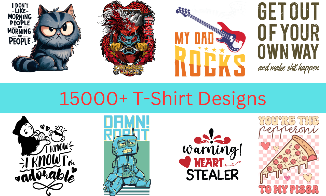 I Will Send 15000 T-Shirt Design Bundle For Print On ...