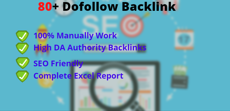 I Will Do 80+ High DA, PA Dofollow Profile Backlink