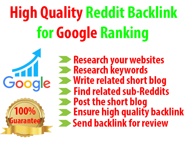 I will Provide High Quality Reddit Backlink for Googl...