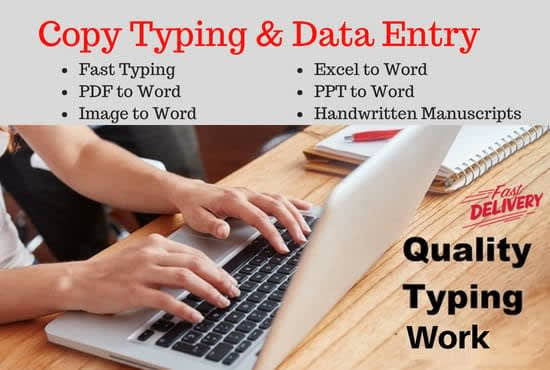 I will do typing job, retype 50 pages in 24h