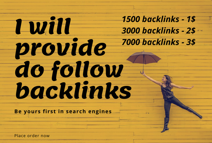 I will create 1500 do follow directorys for your webs...