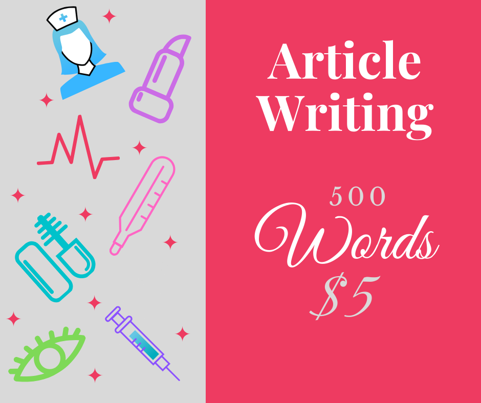 Write A Blog Or SEO Article 10 x 500 Words On Health ...