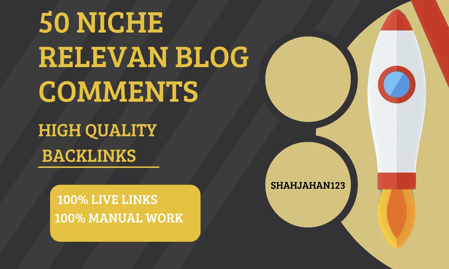 i will do 75 niche relevant blog comments SEO backlin...