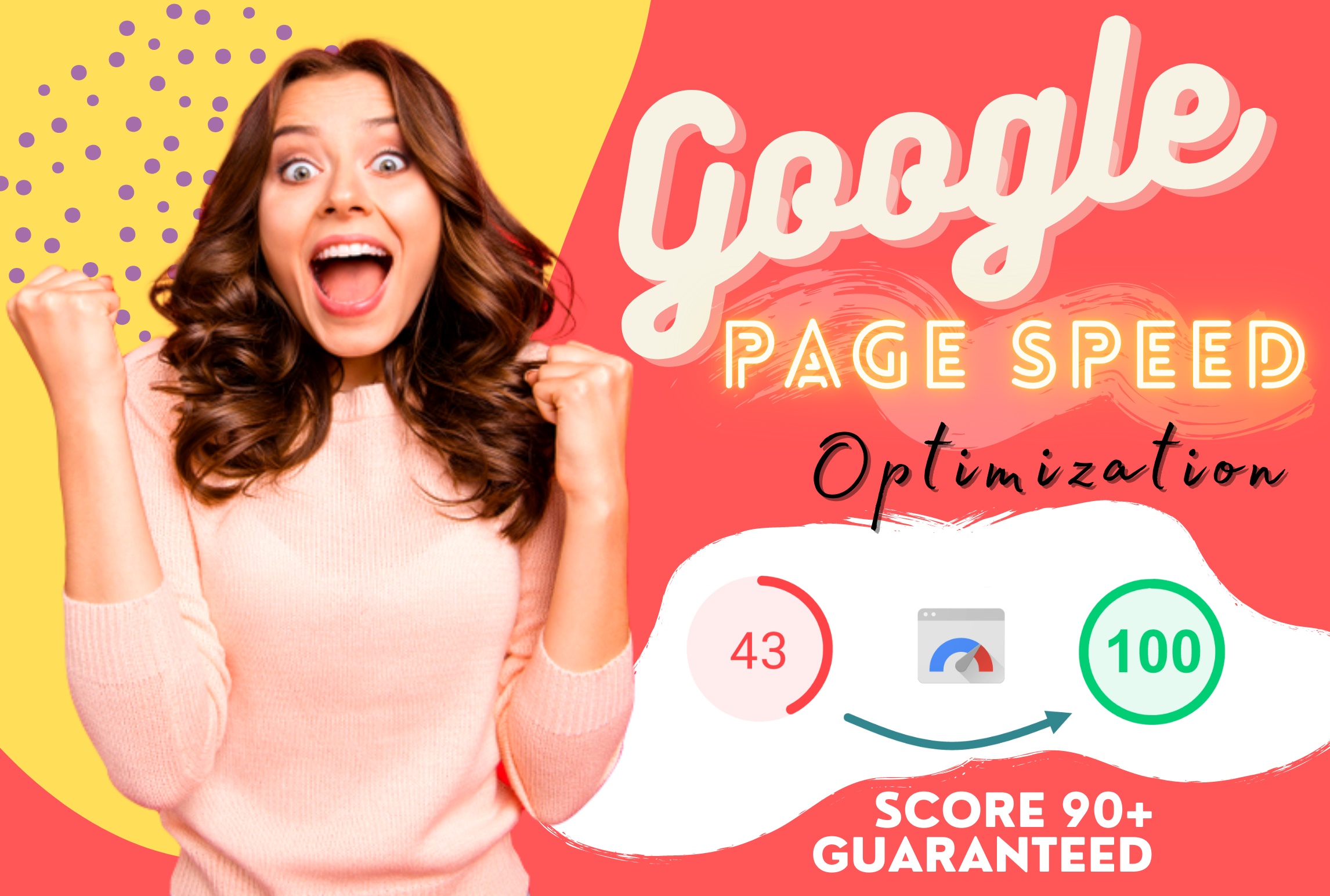 Wordpress speed optimization guarantee page speed 90,...