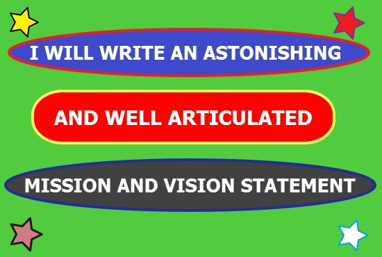 I will WRITE An Inspiring Mission And Vision Statemen...