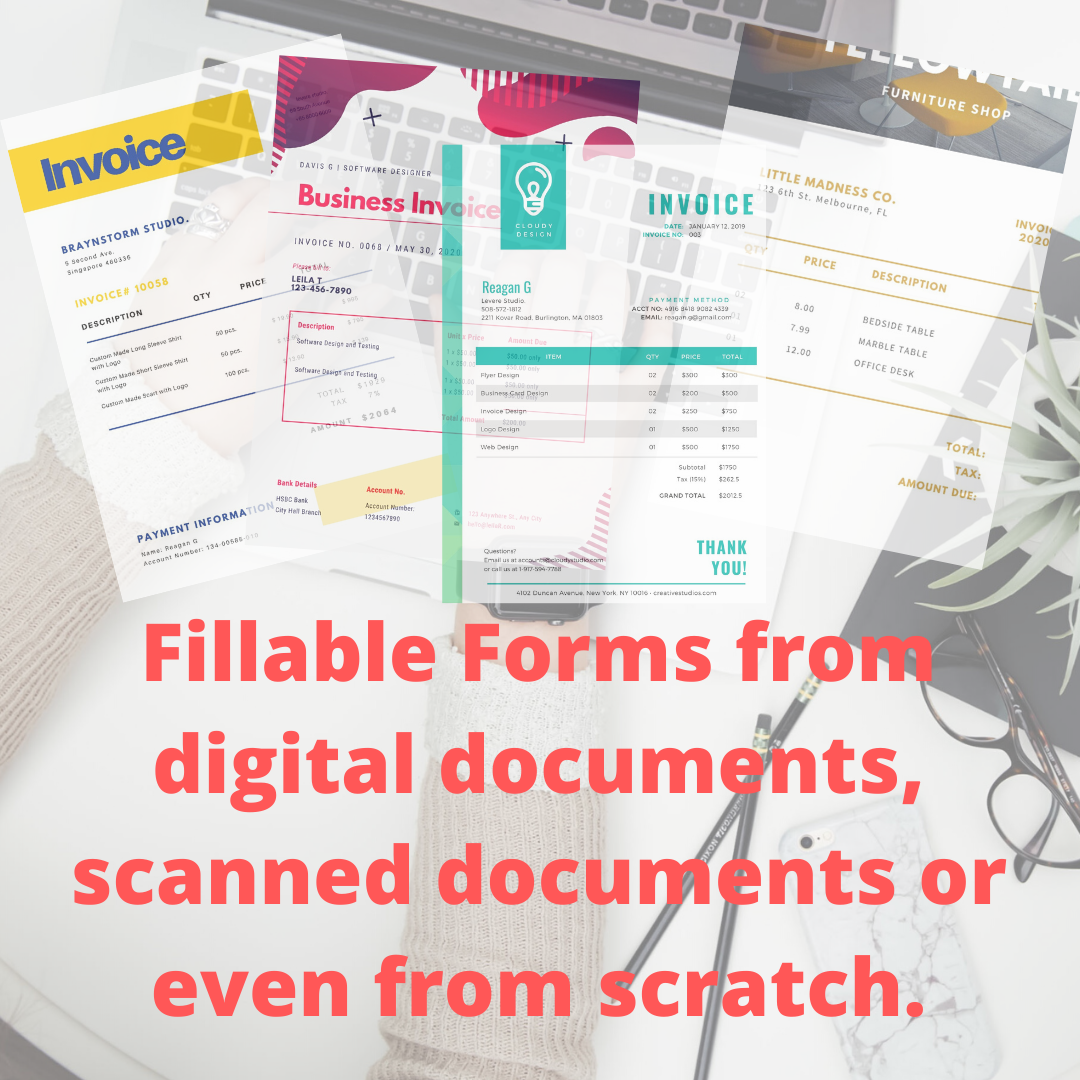 Create Fillable PDF Form/ Edit/ Conversion