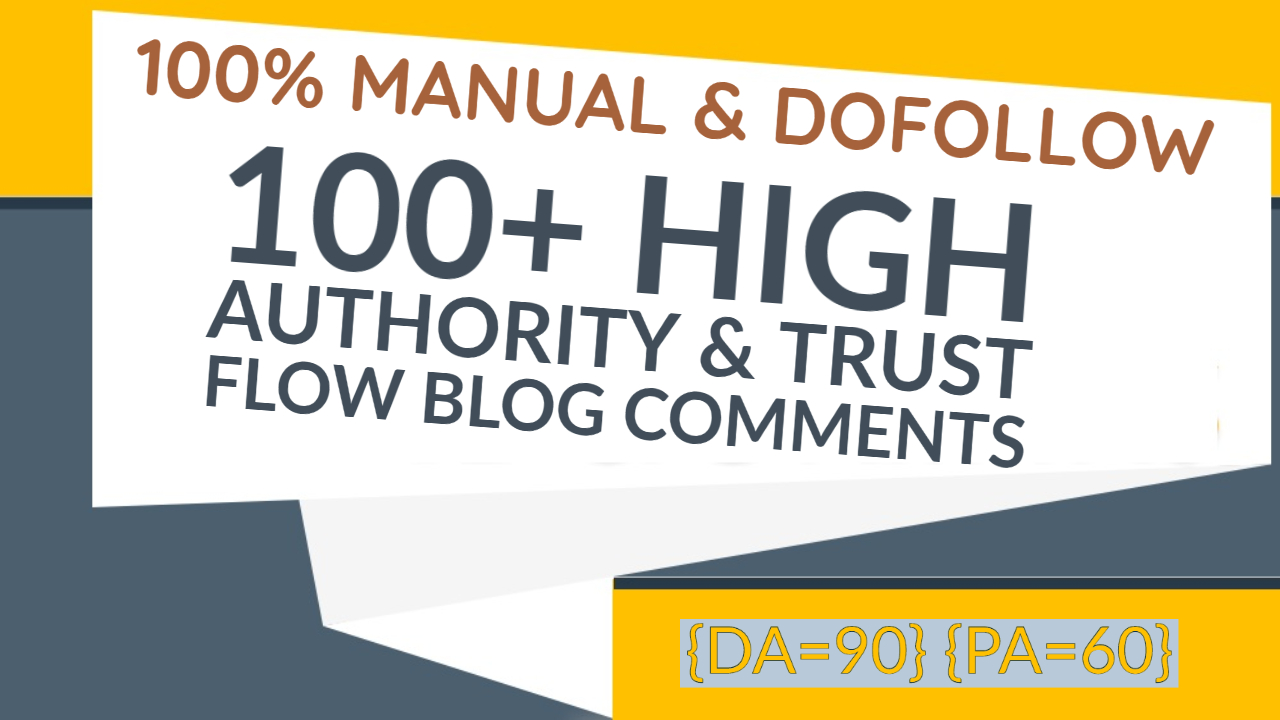 I Will Do 100+ High Quality Dofollow Blog Comments Ba...