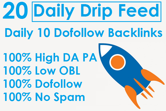 I will Manually 20 Days SEO Package Drip Feed Daily 1...
