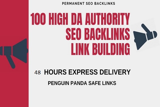 I will create 100 high da authority SEO backlinks, li...