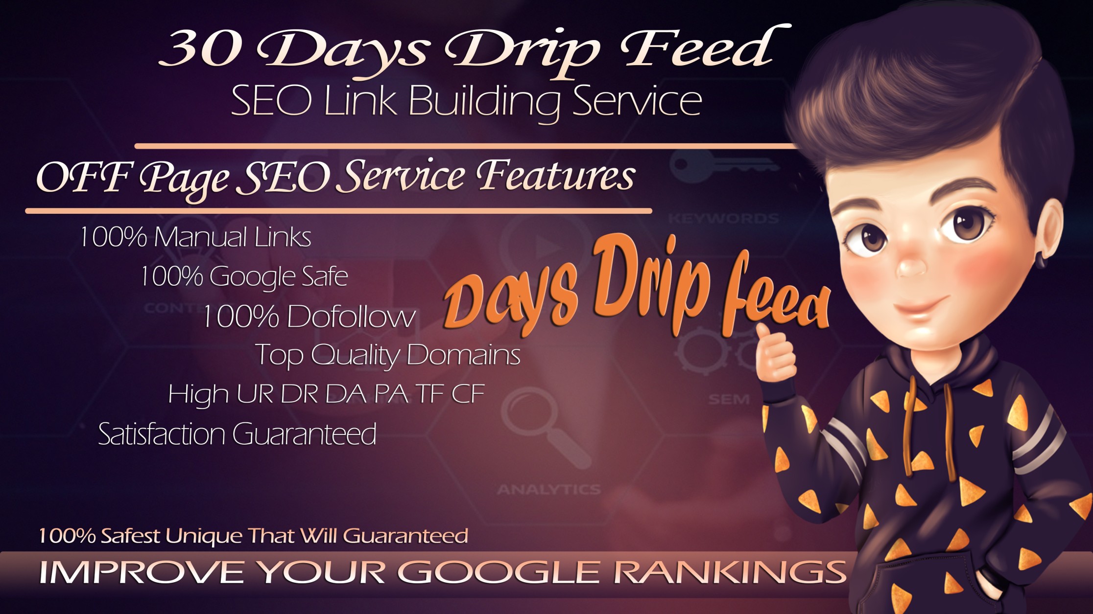 I will grow your website with drip feed SEO and high ...