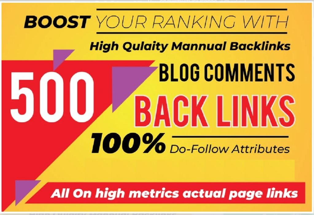 I will do unique trust flow blog comment manual on go...