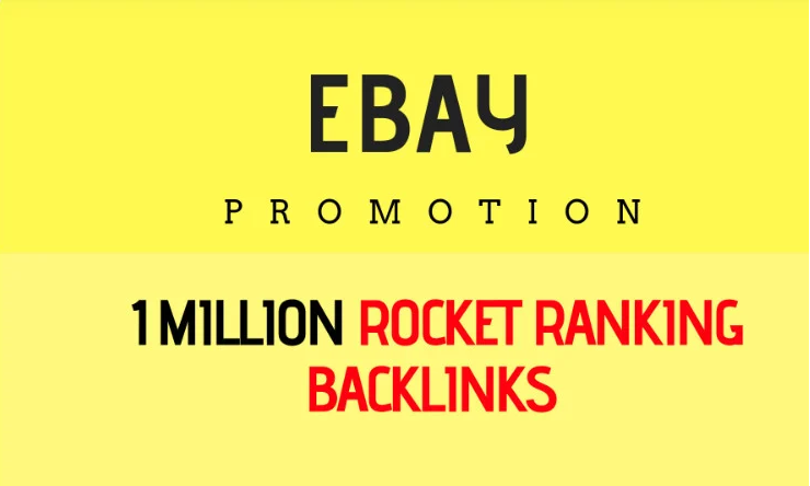I will give your ebay SEO a boost with 1,000,000 gsa ...