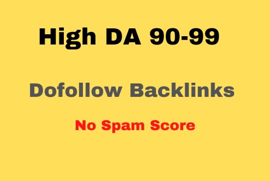I will Provide High Quality DA 90 Plus Seo Dofollow b...