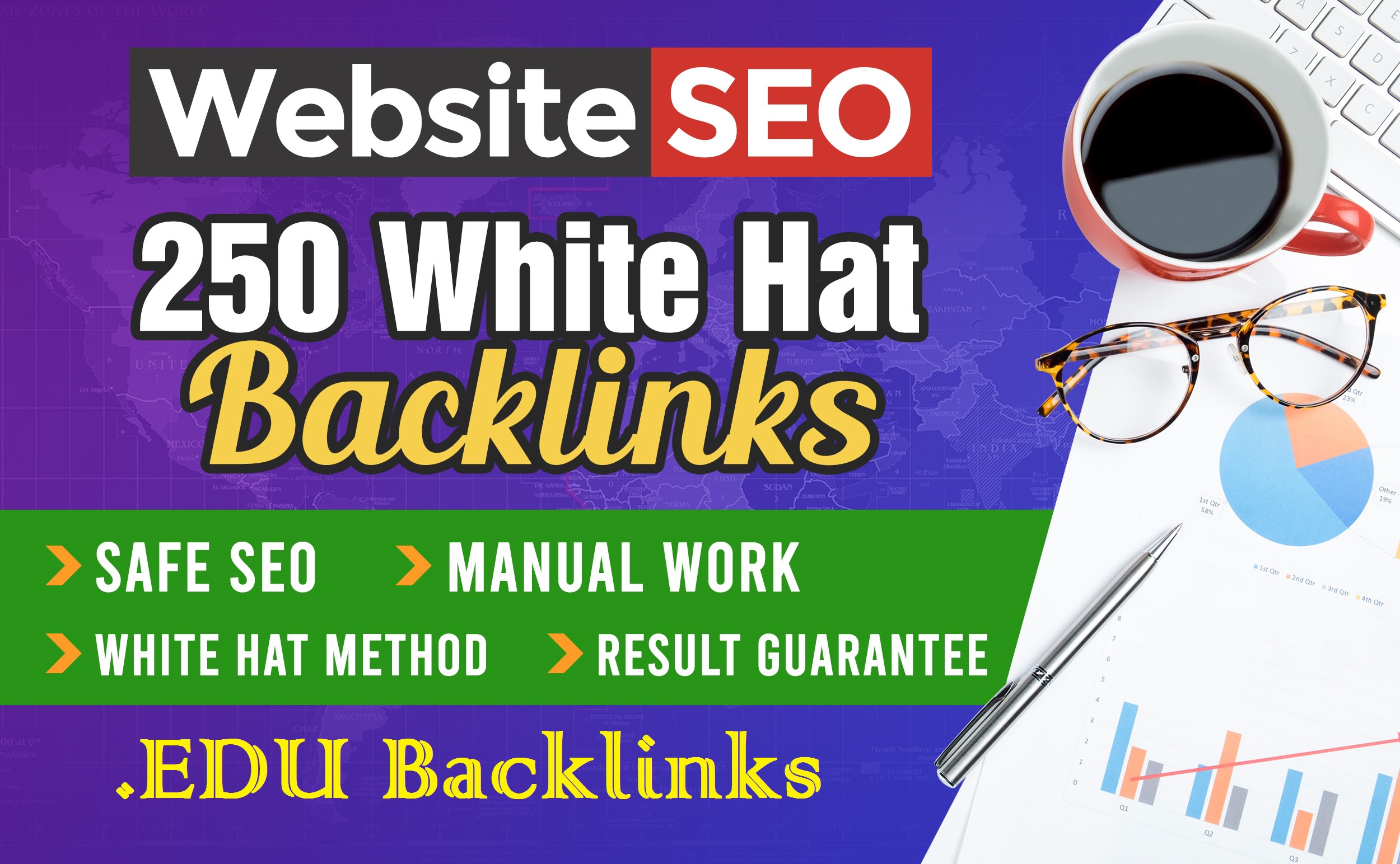 I will do 250 white hat links with education backlink...