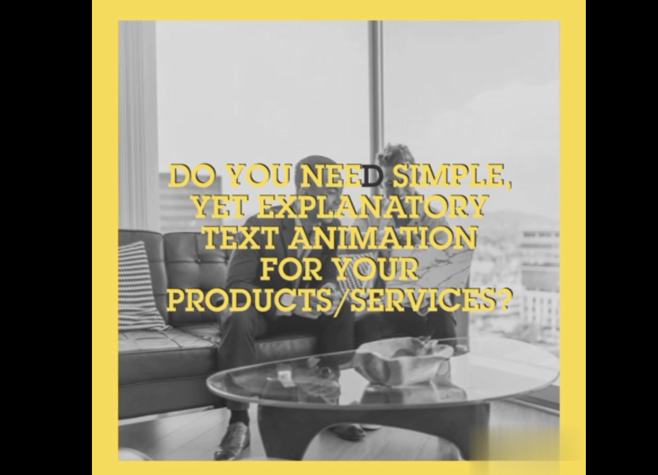 I will create a 30-45 second introductory text animat...