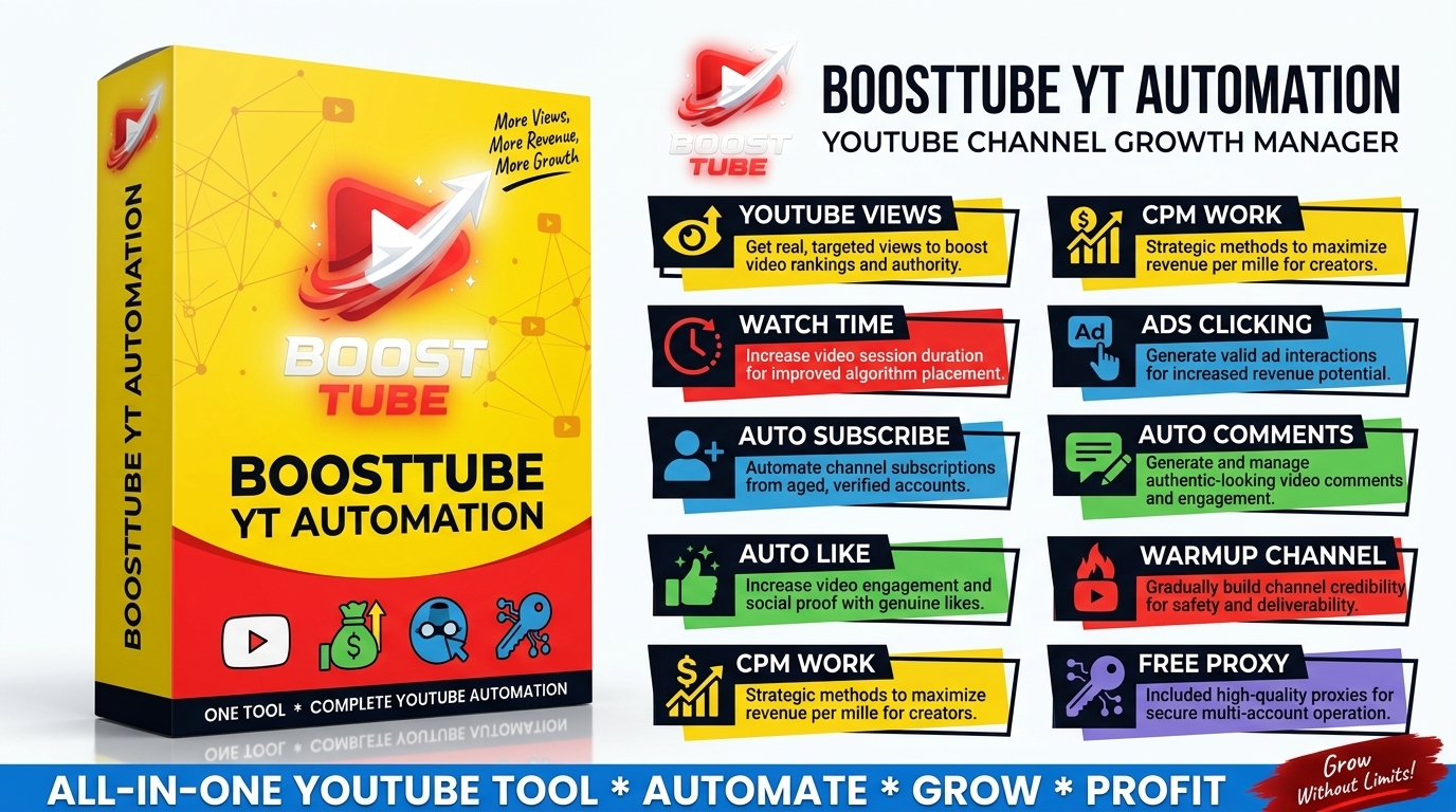 Boostube bot Software Promote YuTube video and rank o...