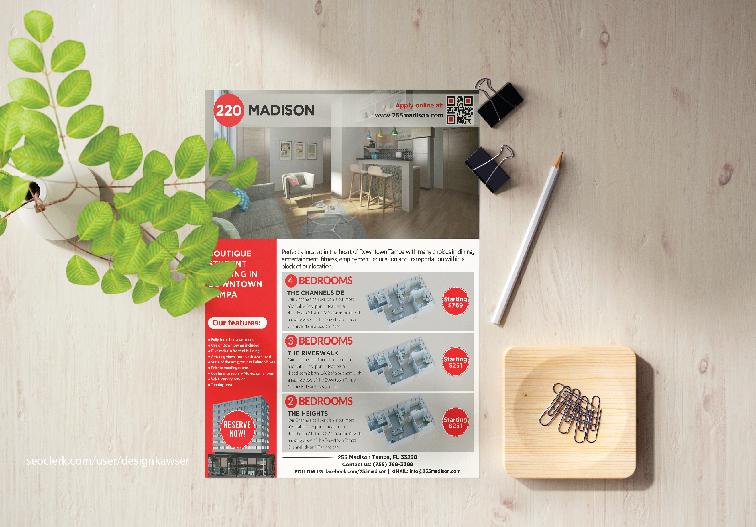 I will create brochure design, trifold, bifold, fl...