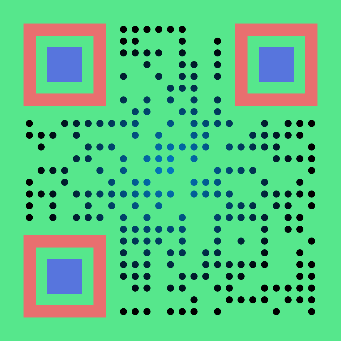 I will make 5 custom qr codes for you with custom col...