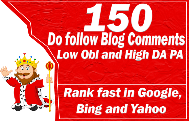 I will 150 blog comments offpage with unique domain s...