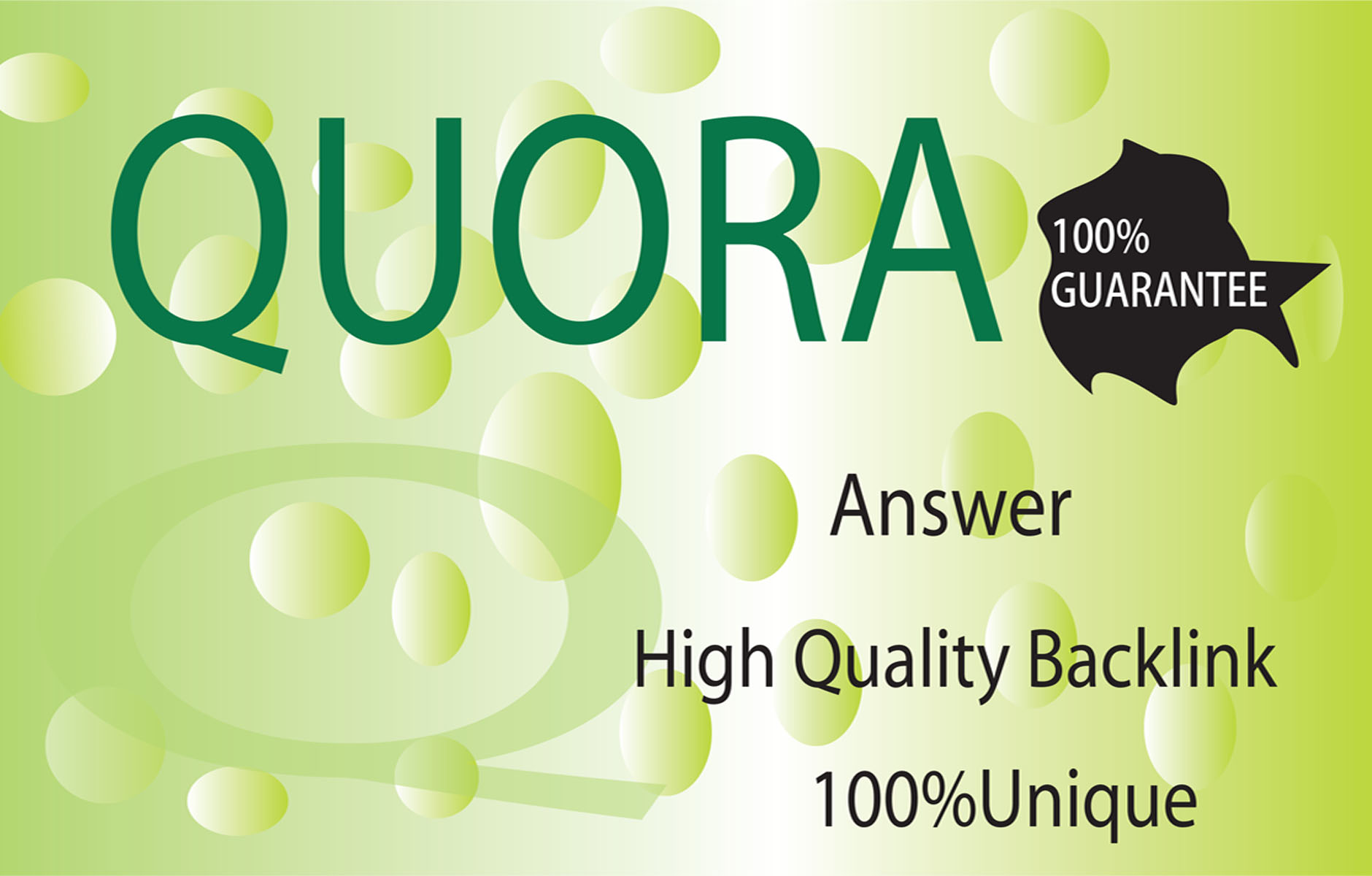 High Quality Quora Answer Backlink With Original Traf...
