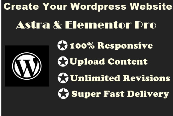 I will build your WordPress website using Astra and E...